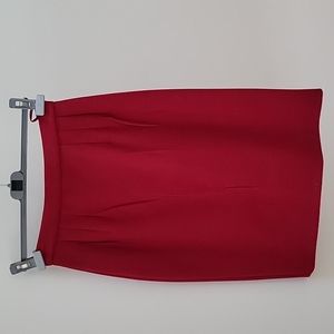 Red Prada pencil skirt